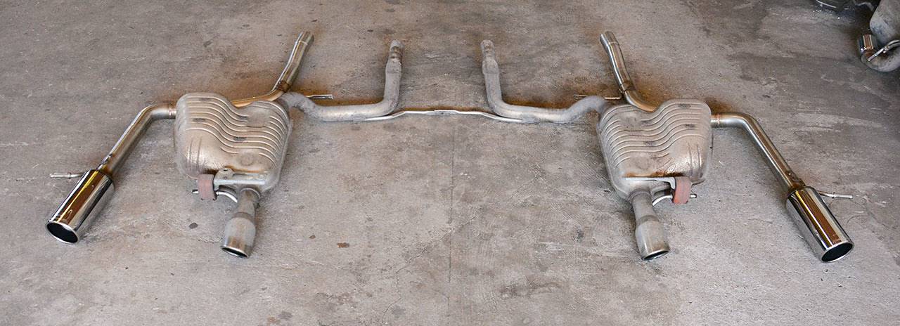 Rear pipe Right O100 (Muffler delete)