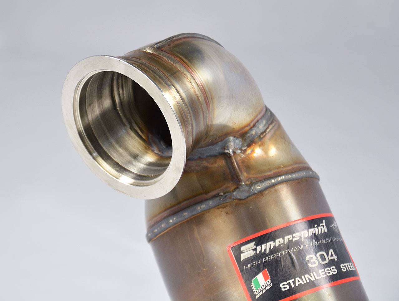 Turbo downpipe kit + Metallic WRC 100 CPSI catalytic converter For OEM centre exhaust