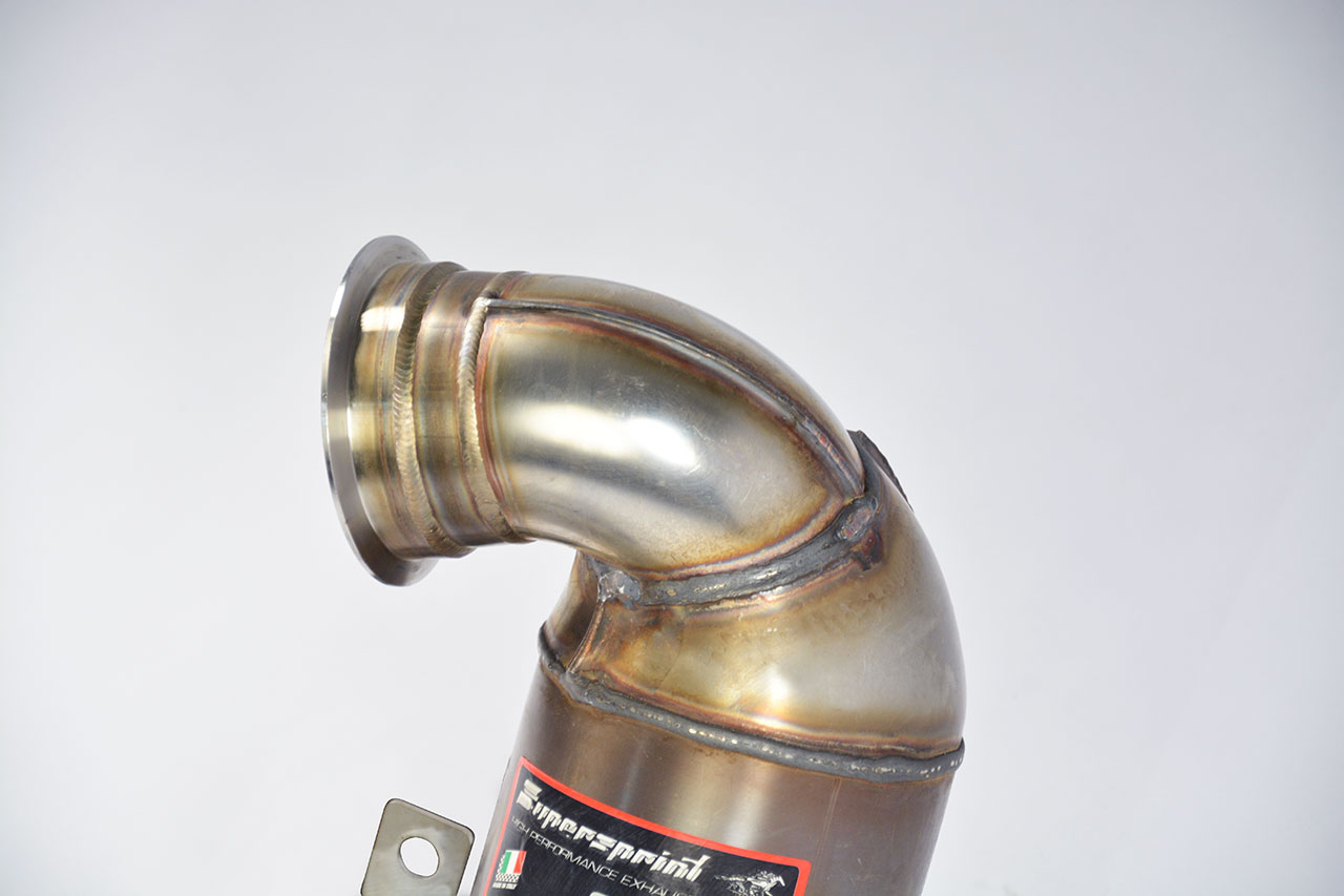 Turbo downpipe kit + Metallic WRC 100 CPSI catalytic converter For OEM centre exhaust