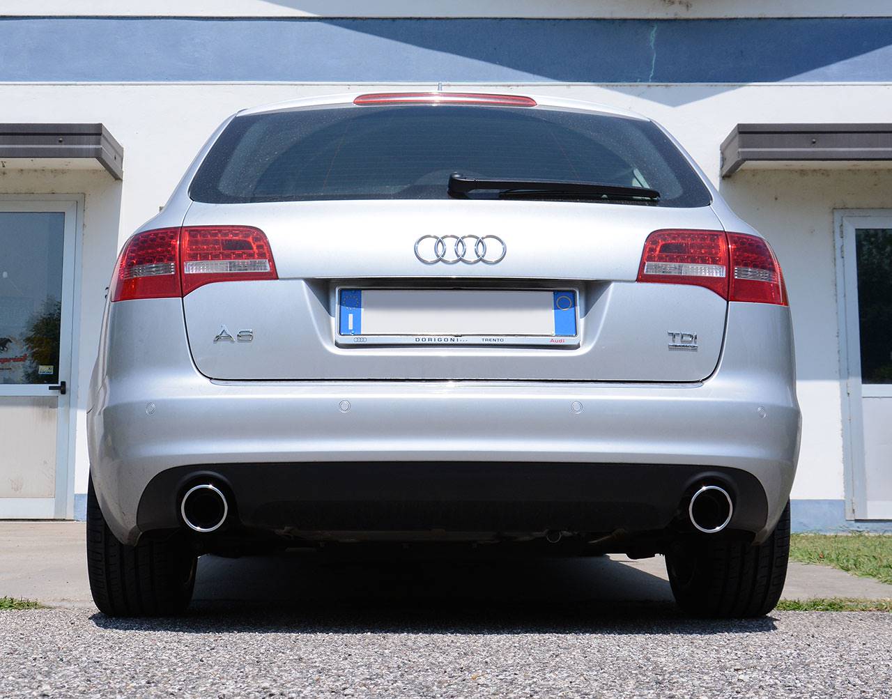 Rear pipe Right O Muffler delete for AUDI A6 ALLROAD QUATTRO