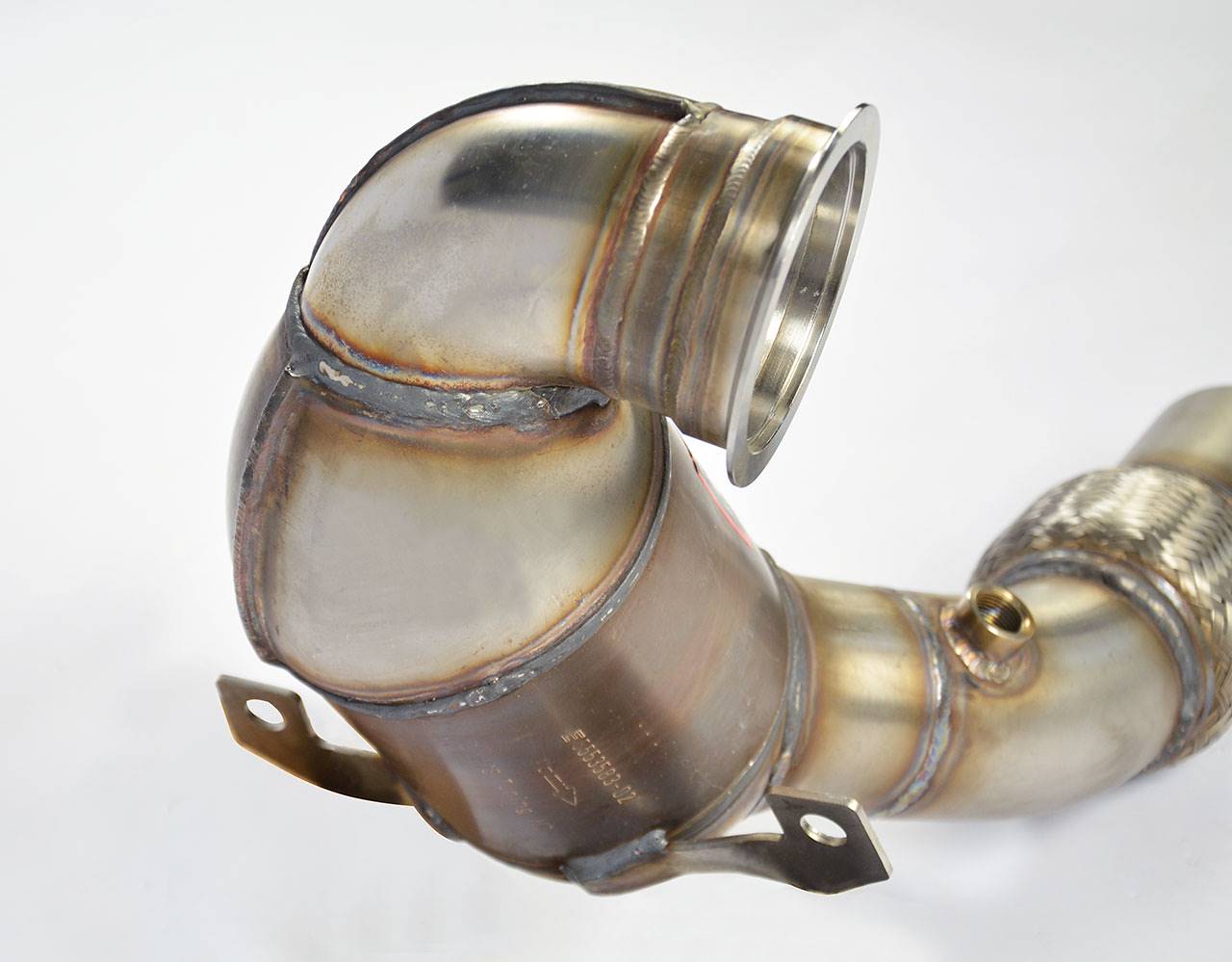 Turbo downpipe kit + Metallic WRC 100 CPSI catalytic converter For OEM centre exhaust