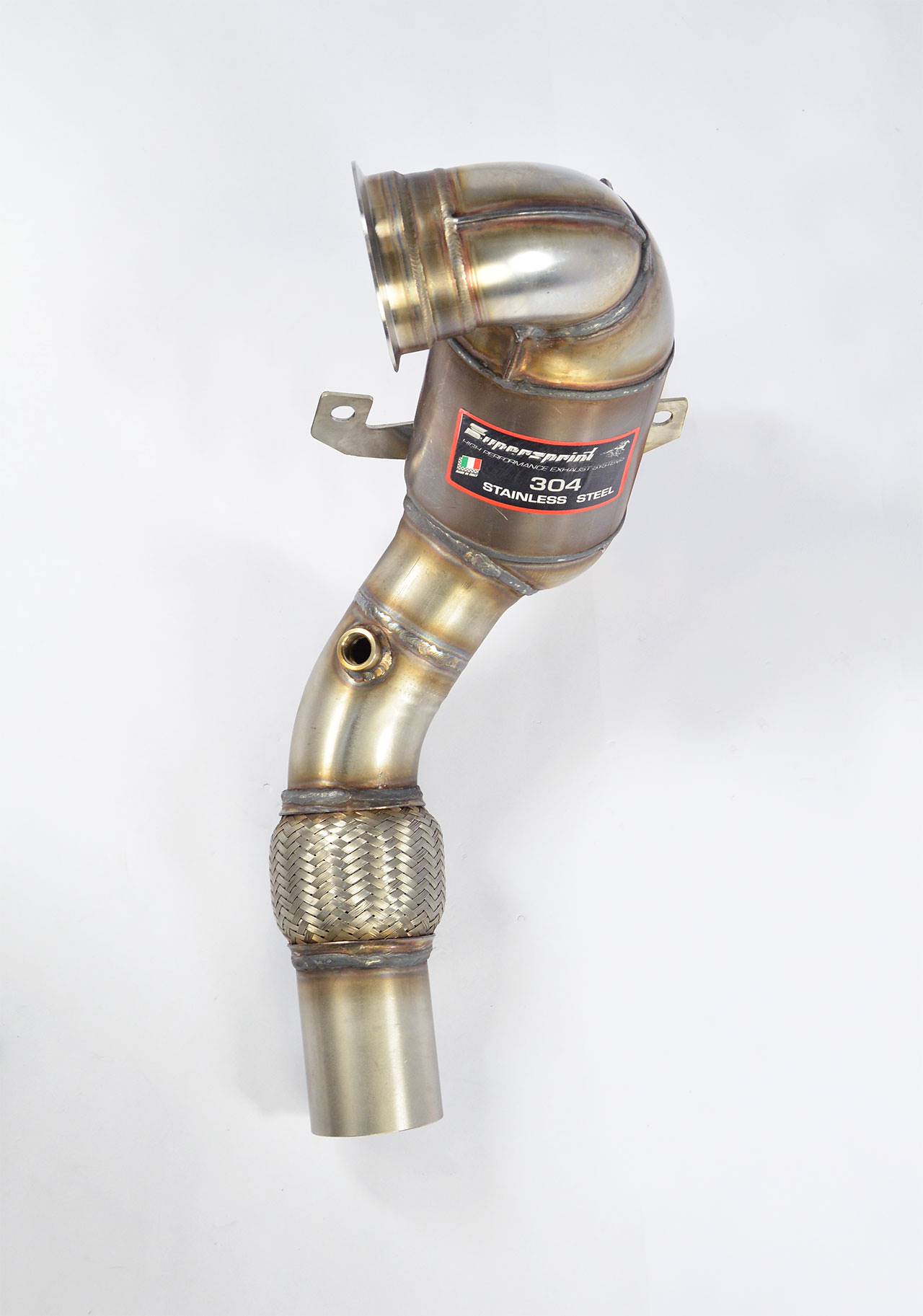 Turbo downpipe kit + Metallic WRC 100 CPSI catalytic converter For OEM centre exhaust