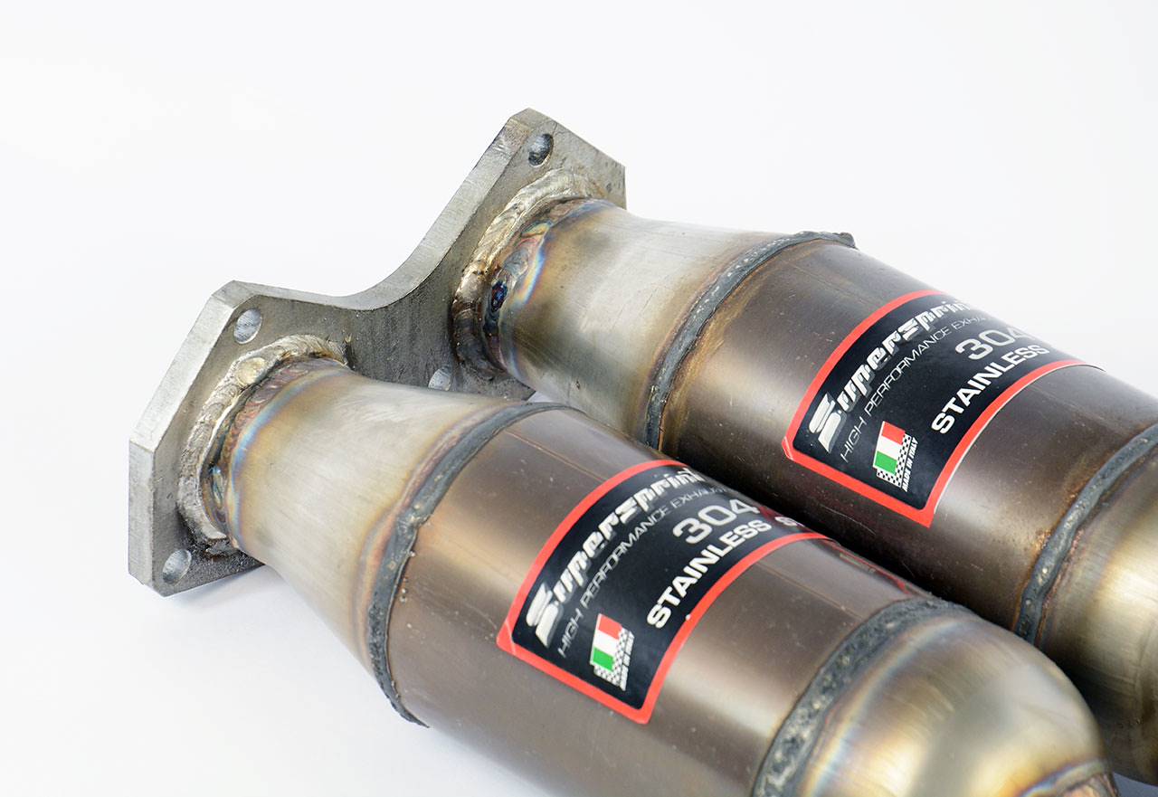 Front  Metallic catalytic converter Right - Left