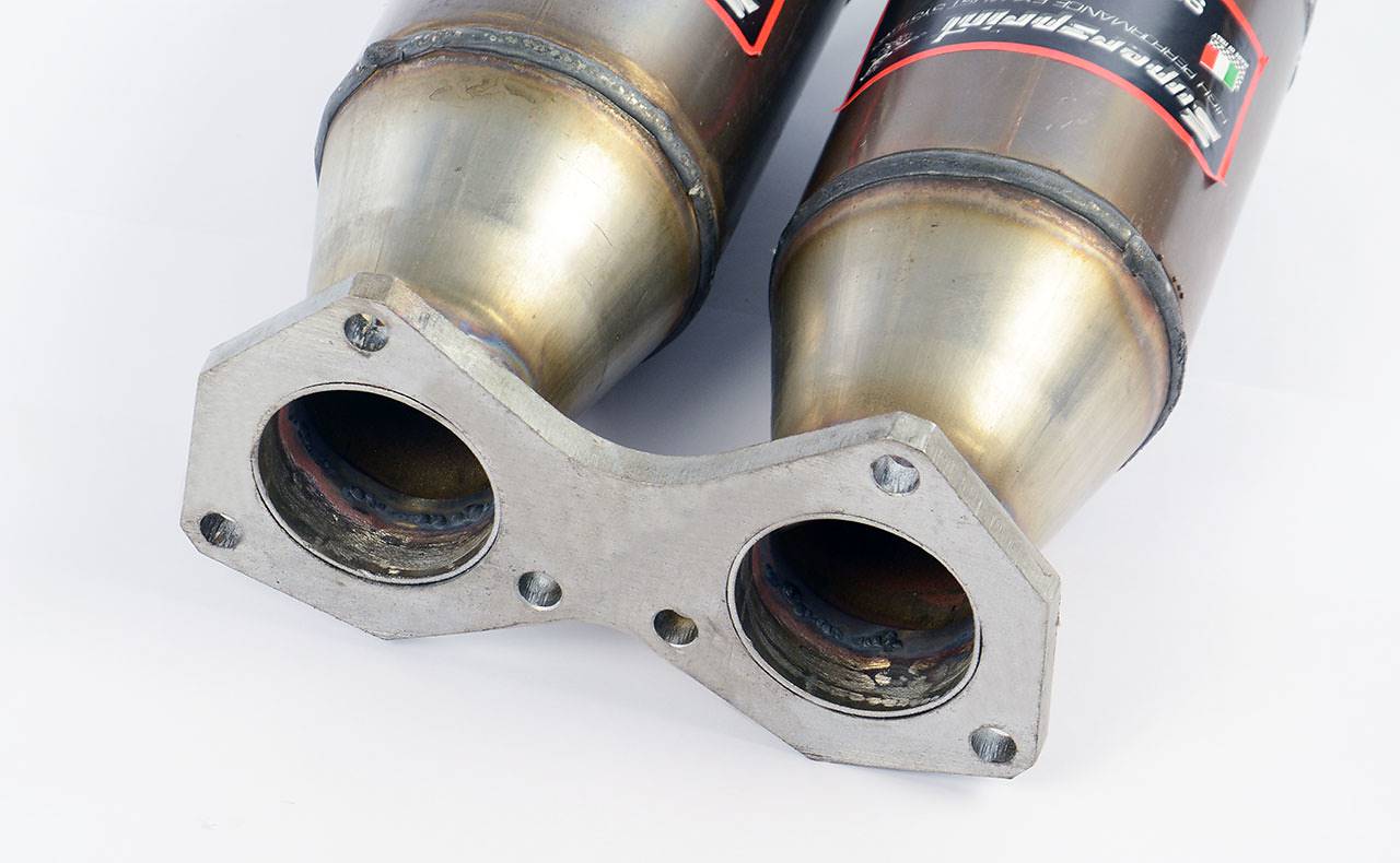 Vorderrohr “Y-Pipe” mit Rechts + Links Sport Metallkatalysator