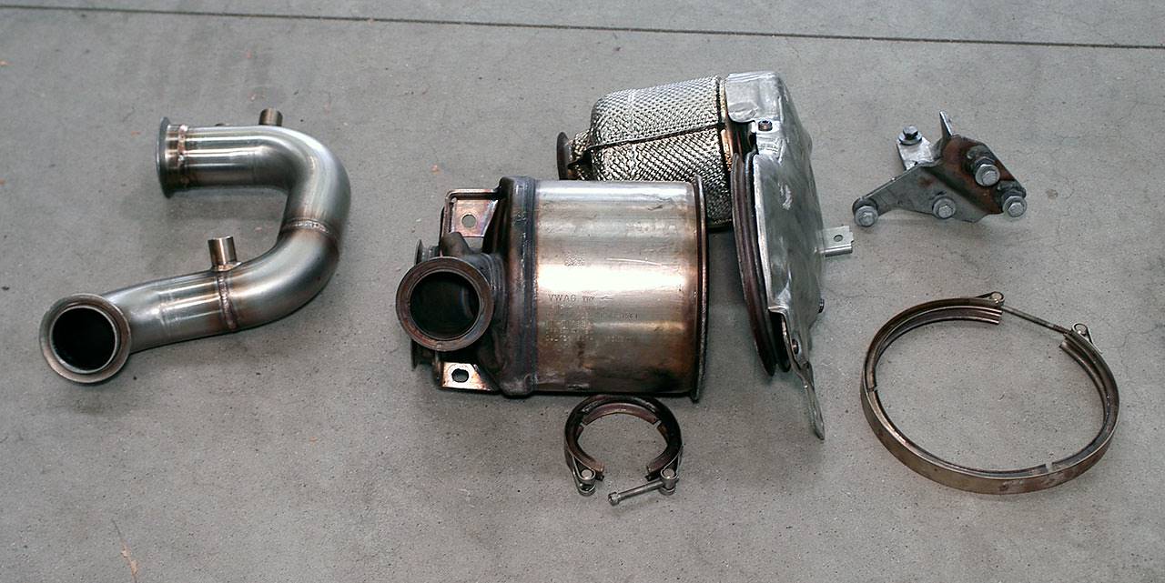 Turbo Downpipe (replaces diesel soot filter) With sensor bungs (Euro 6 engine)