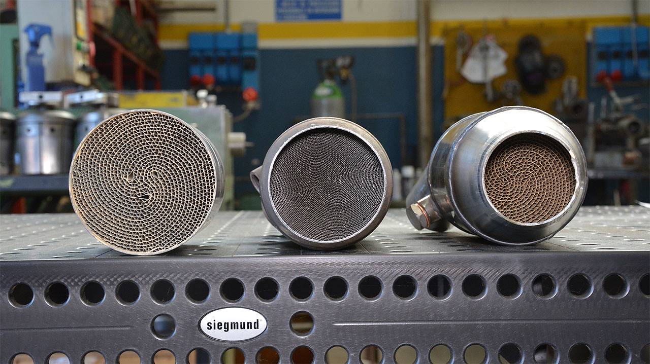 Catalizador metalico HJS, 100CPSI para colectores OEM (Soldar en la conexión)