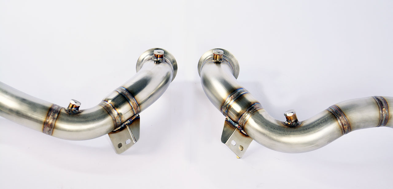 Descente tube Droite + Gauche (Suppression les catalyseurs primaires et secondaires)