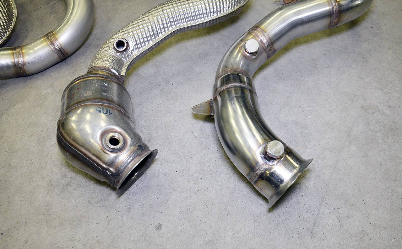Descente tube Droite + Gauche (Suppression les catalyseurs primaires et secondaires)