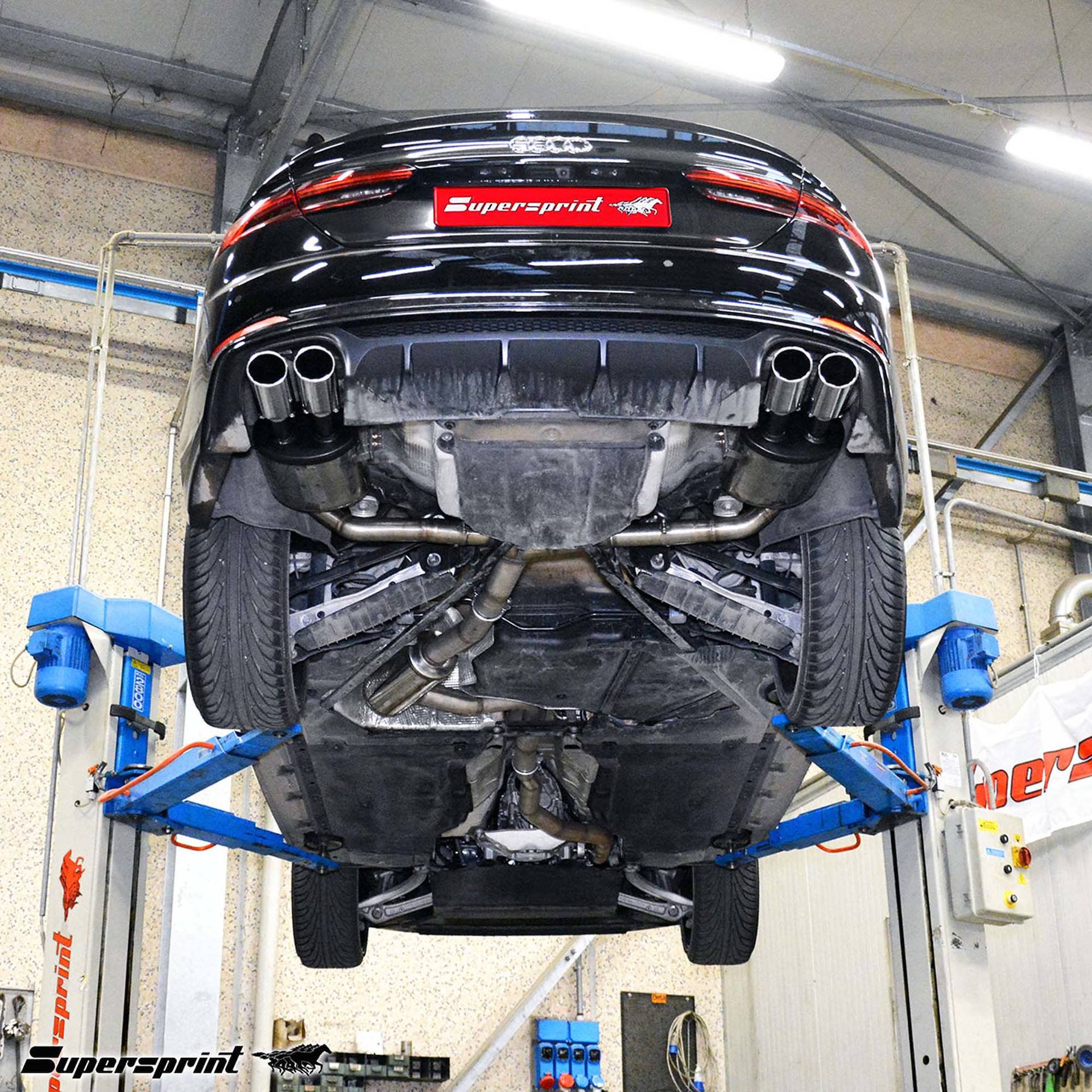 Neue Supersprint Auspuff für AUDI A5 B9 Sportback 2.0 TFSI (190 - 252 PS) 2017 ->