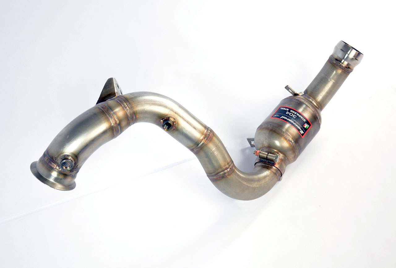 Downpipe Sinistro + catalizzatore metallico Elimina catalizzatore primario (RHD - LHD)