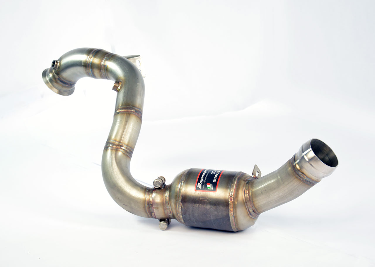Downpipe Links + Sport Metallkatalysator Ersetzt den Primär-Kat (-Primärkat-Entfall + GPF) (RHD - LHD)