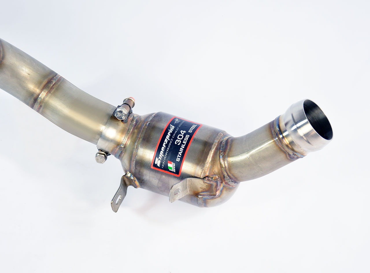 Downpipe Right + Metallic catalytic converter Deletes the primary catalytic + GPF (RHD - LHD)