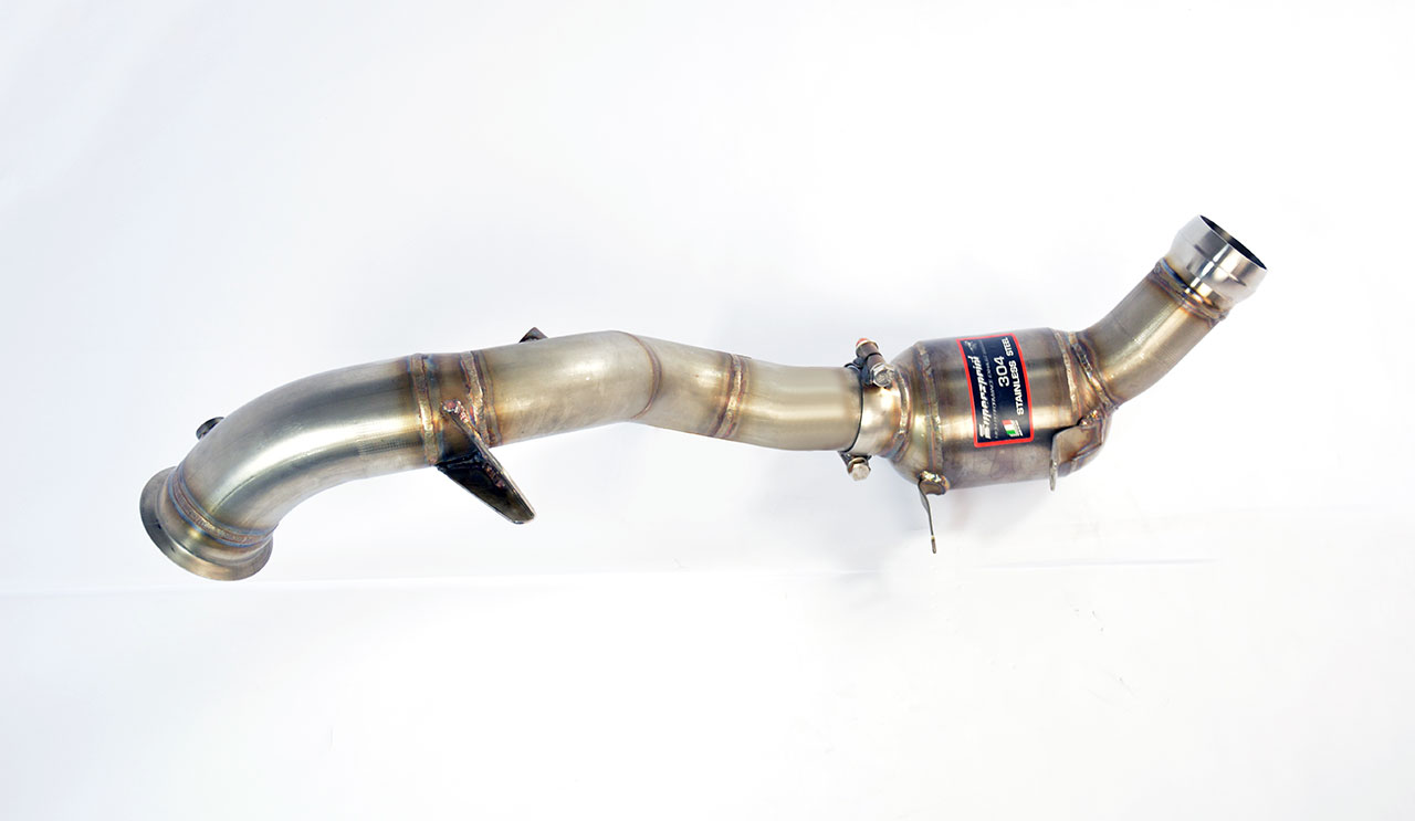 Downpipe Right + Metallic catalytic converter Deletes the primary catalytic + GPF (RHD - LHD)