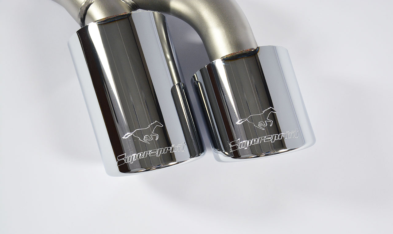Tube adaptateur pour silencieux central d'origine Gauche + Sortie OO90
