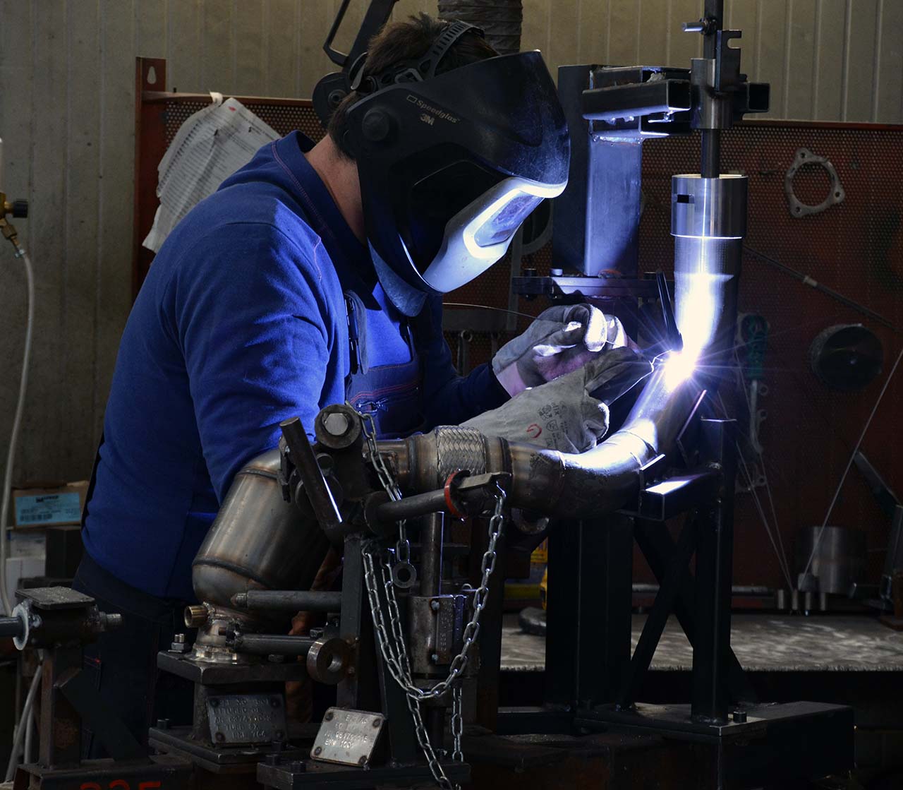 Rohrsatz ab Turbolader + Sport Metallkatalysator Links Kompatibel mit den Serien ab-Kat Anlage