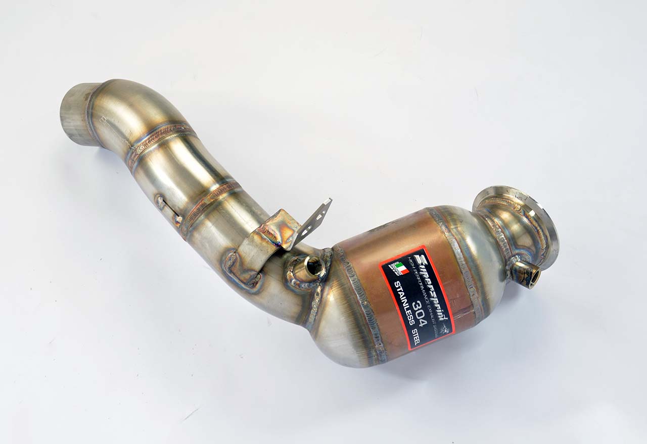 Kit tubo turbina + Catalizzatore metallico sinistro