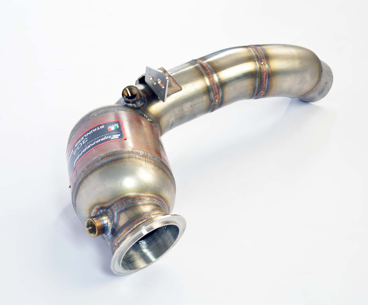 Turbo downpipe kit + Catalizador metalico izquierdo