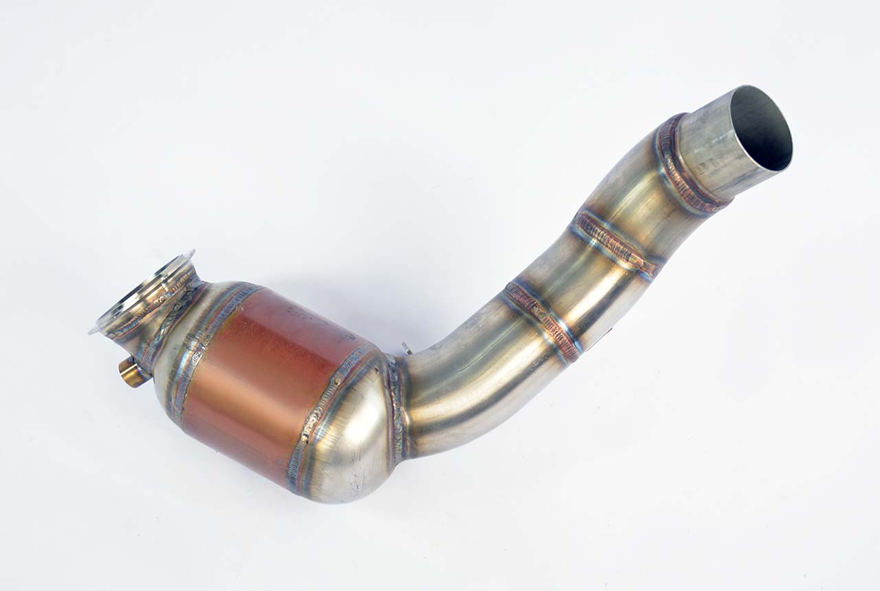 Turbo downpipe kit + Catalizador metalico izquierdo