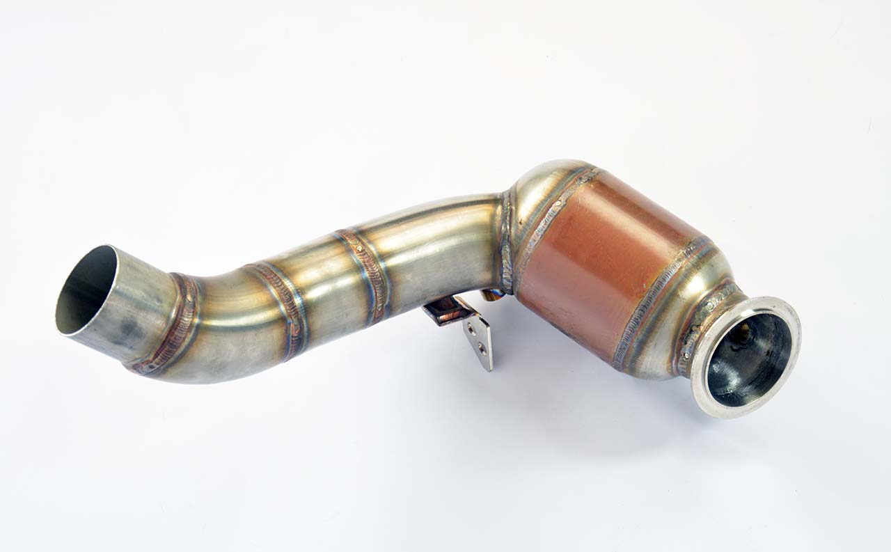 Downpipe + Catalyseur métallique Gauche