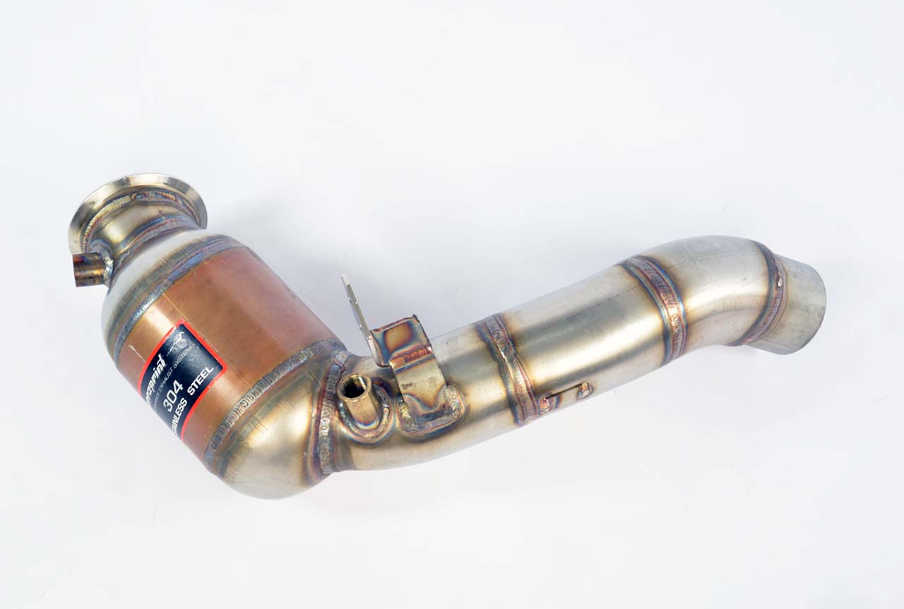 Turbo downpipe kit +Catalizador metalico derecho
