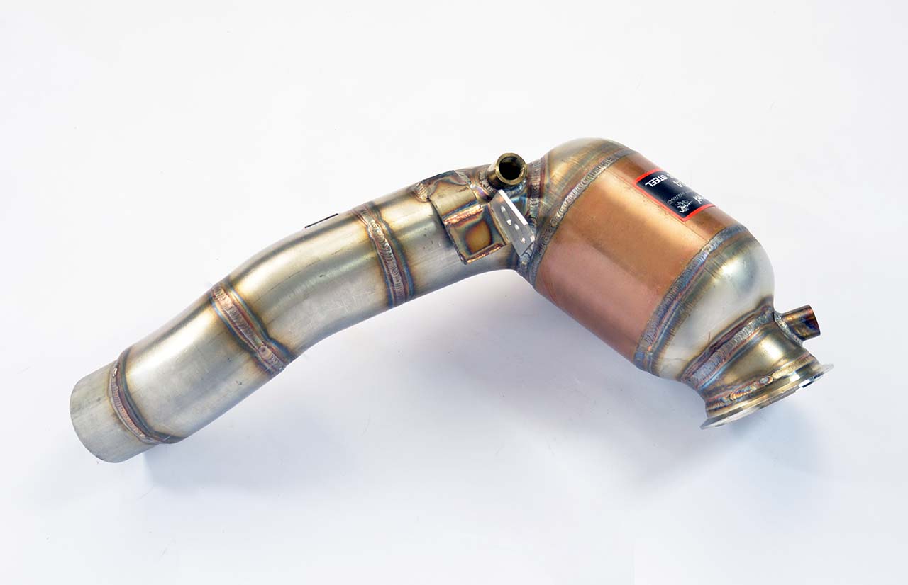Downpipe + Catalyseur métallique Droit