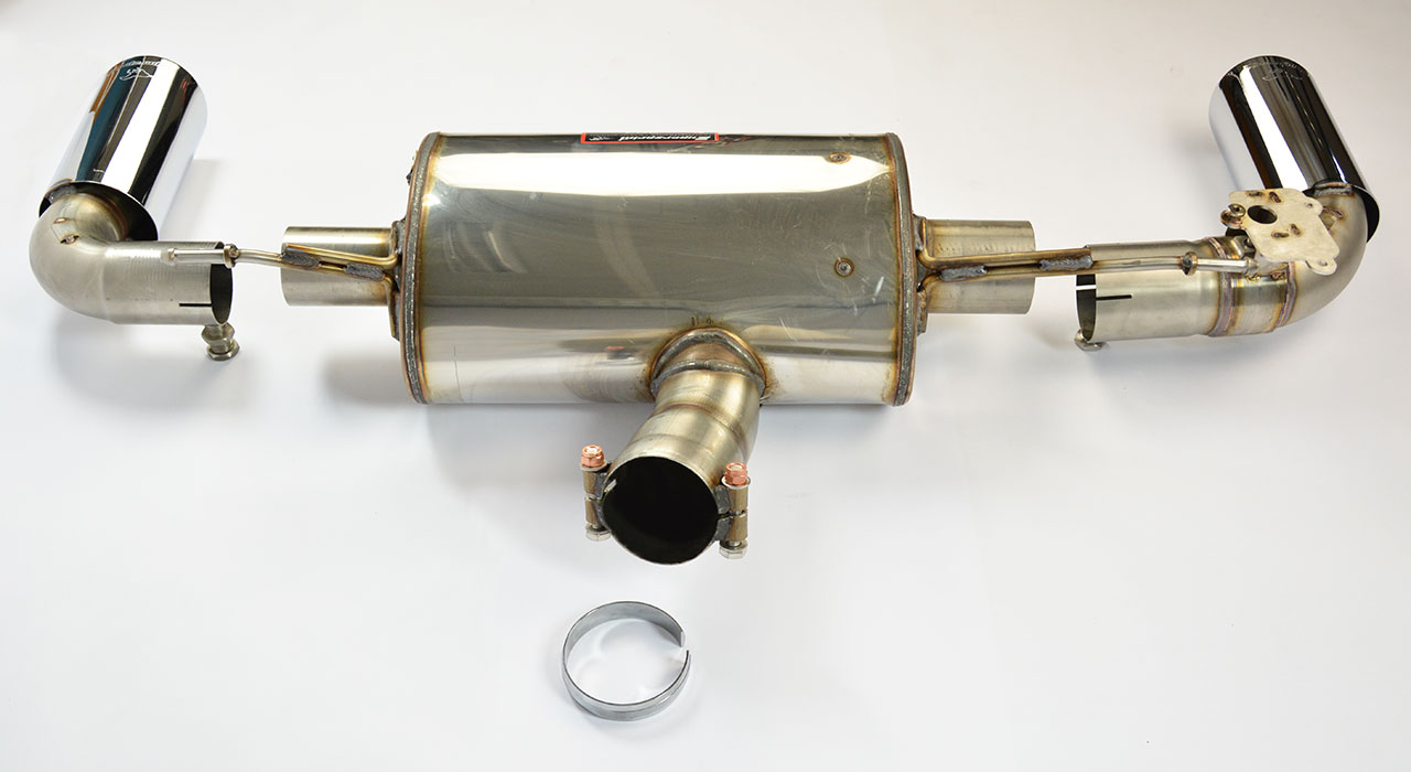 Rear exhaust Right O100 - Left O100 with valve
