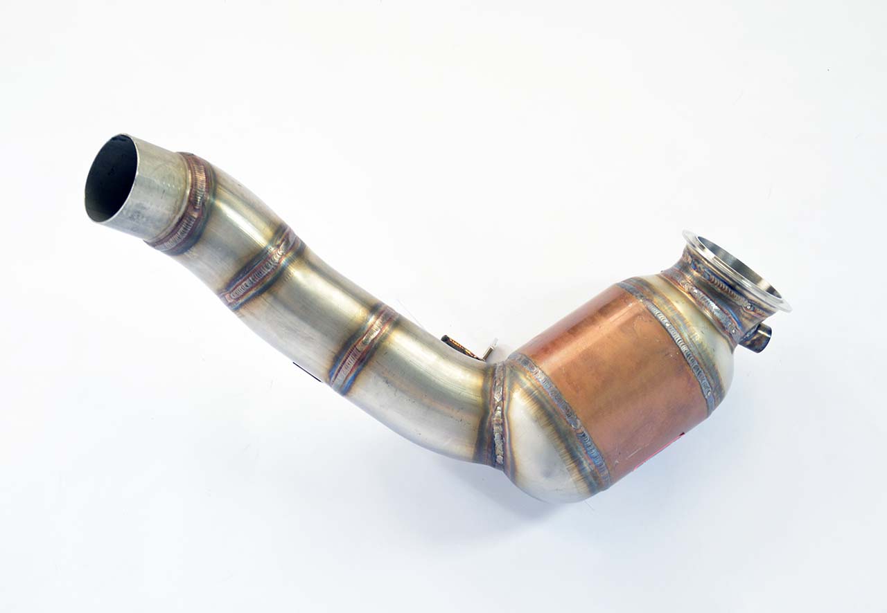 Turbo downpipe kit +Catalizador metalico derecho