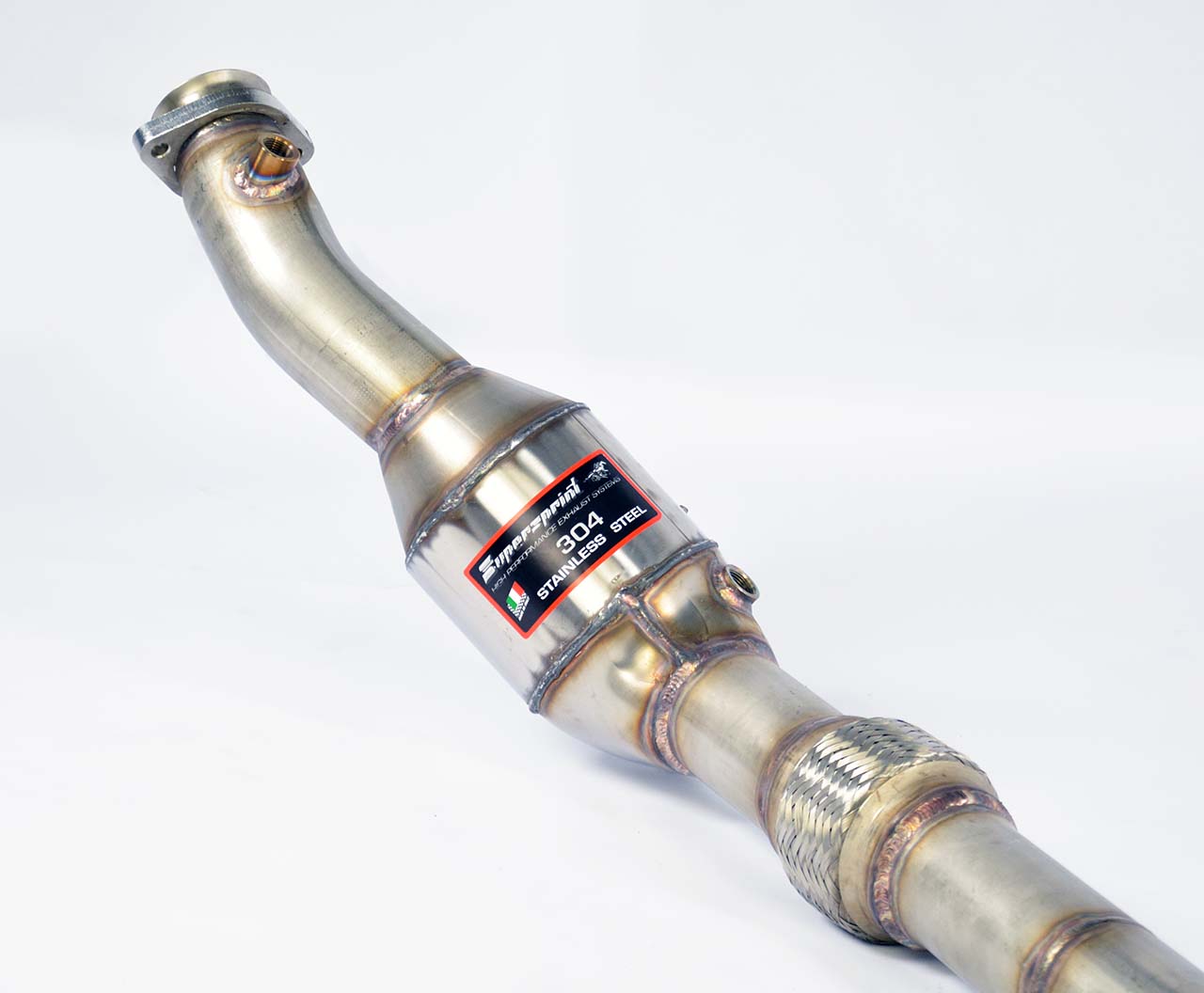 Downpipe Sinistro + catalizzatore metallico