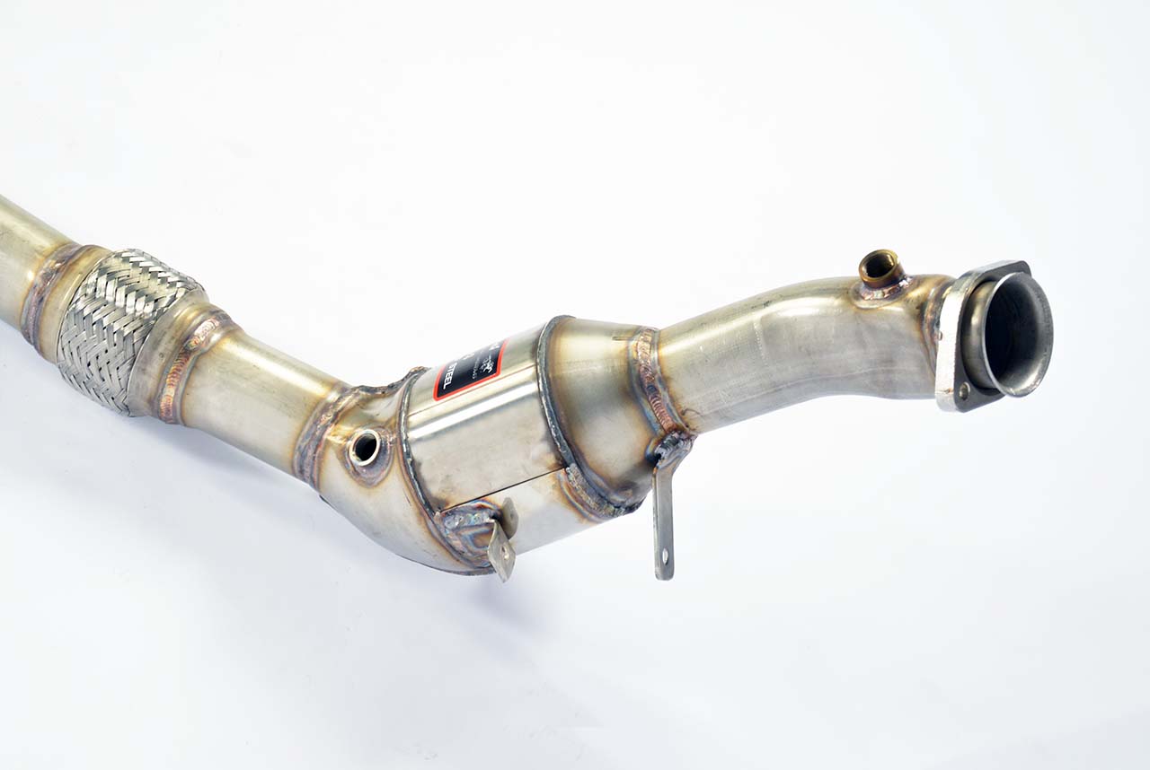 Downpipe Left with  Metallic catalytic