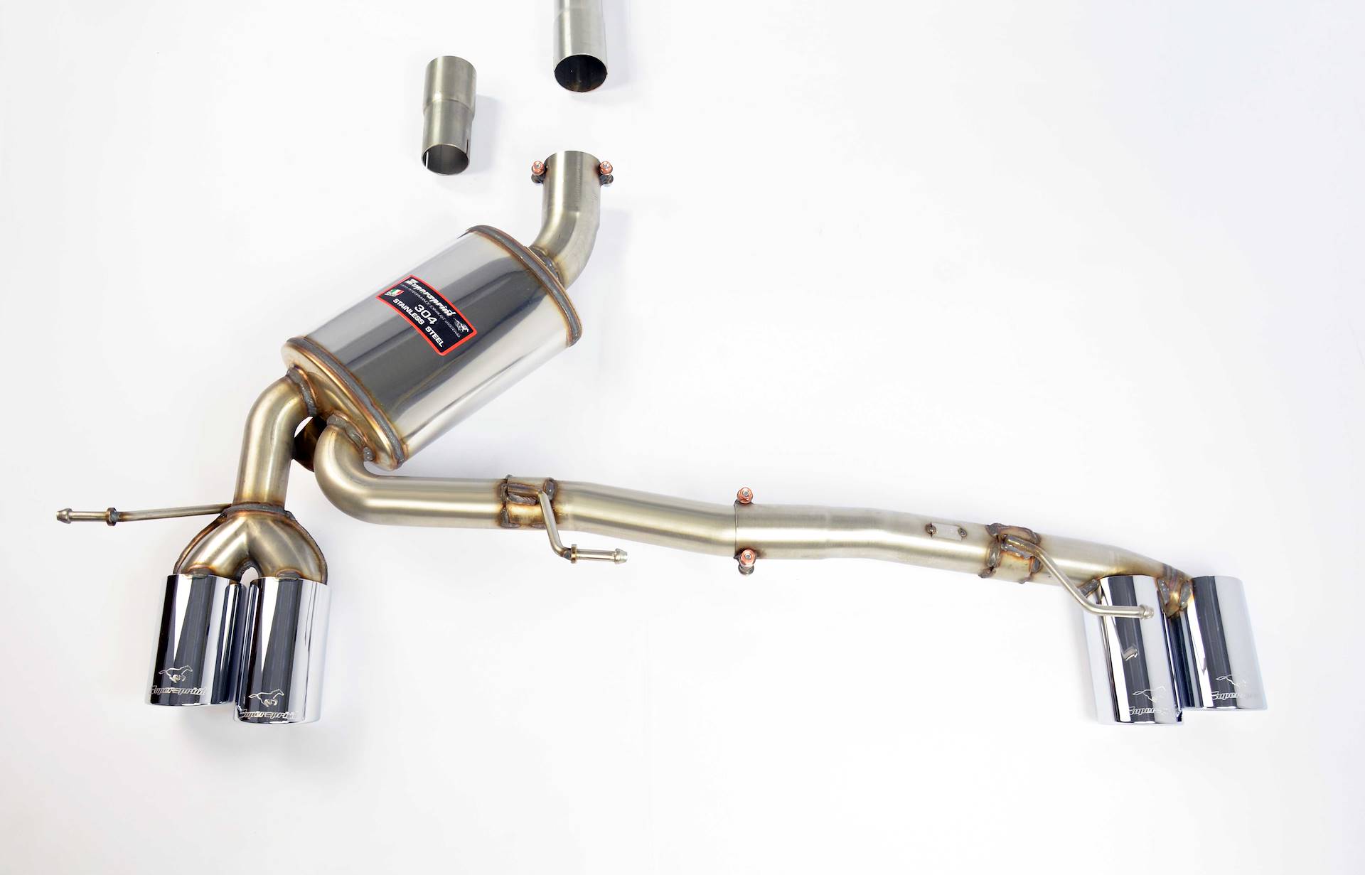 Rear exhaust Right OO80 - Left OO80 
