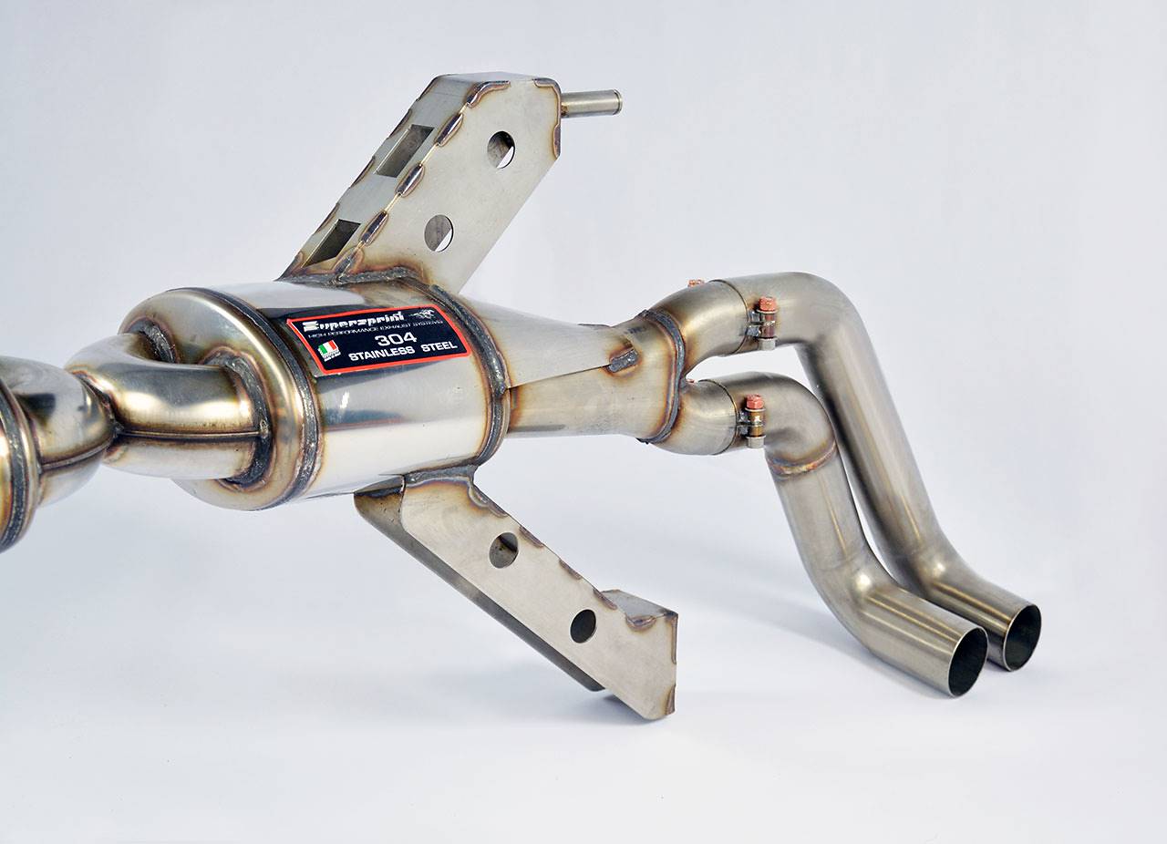 Rear exhaust Racing Right - Left 4 exits (Replaces the main catalytic converter - fits to the stock endpipes)