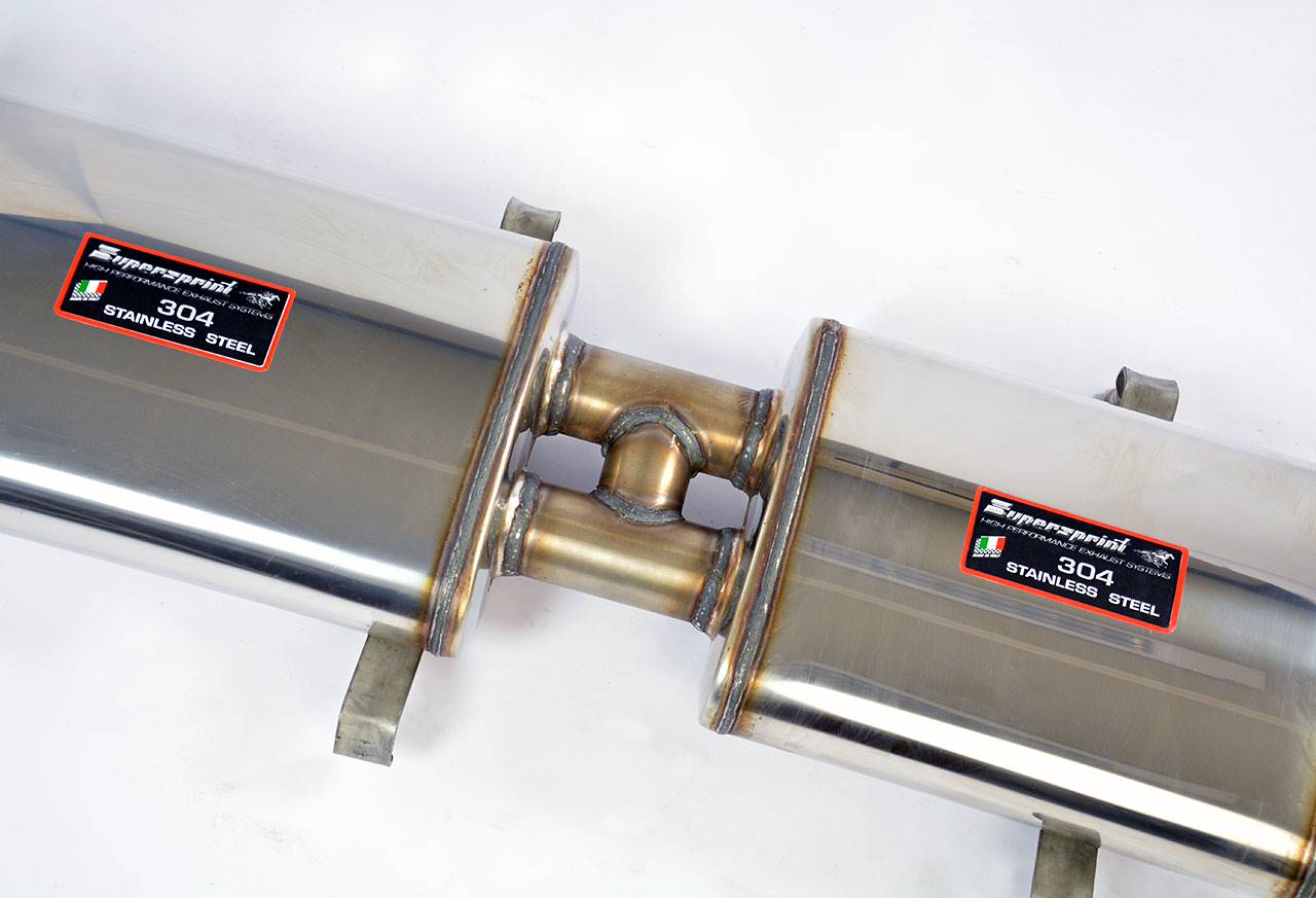 Tubo anterior + Tubo central izquierdo (3 silenciadores)Disponible sobre pedido 