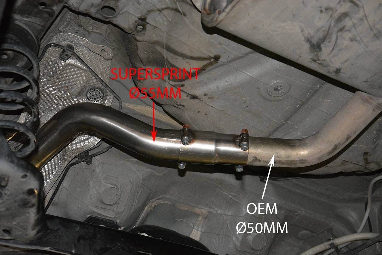 Центральная труба (Replace OEM centre exhaust)
