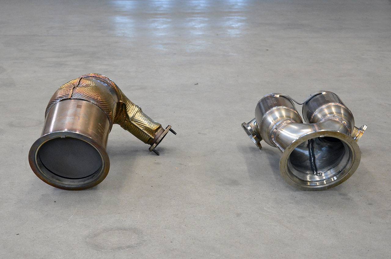 Downpipe + Catalizzatore metallico
