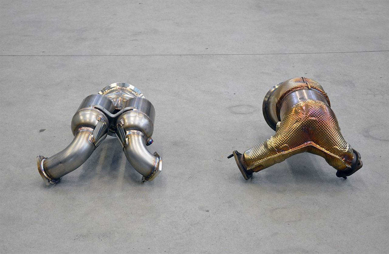 Downpipe + Catalizzatore metallico