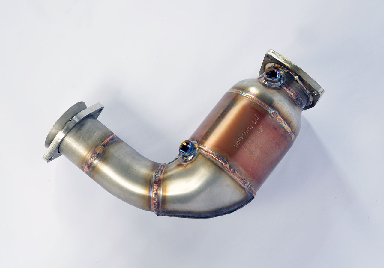 Silencioso trasero derecho Racing + catalizador metalico 100CPSI