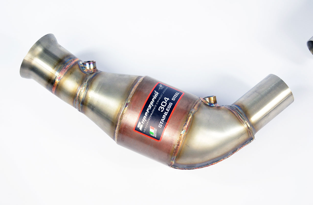 Metallic catalytic converter Right - Left WRC