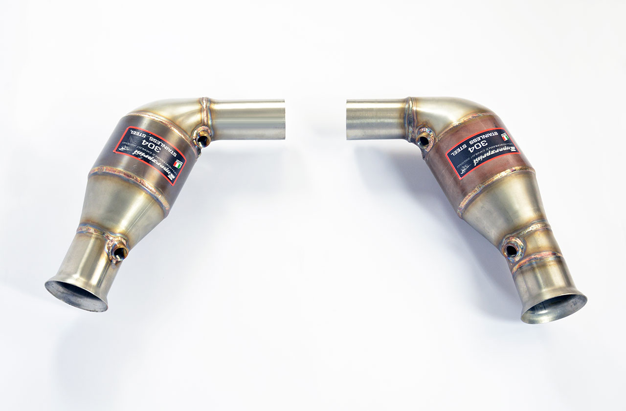 Metallic catalytic converter Right - Left WRC