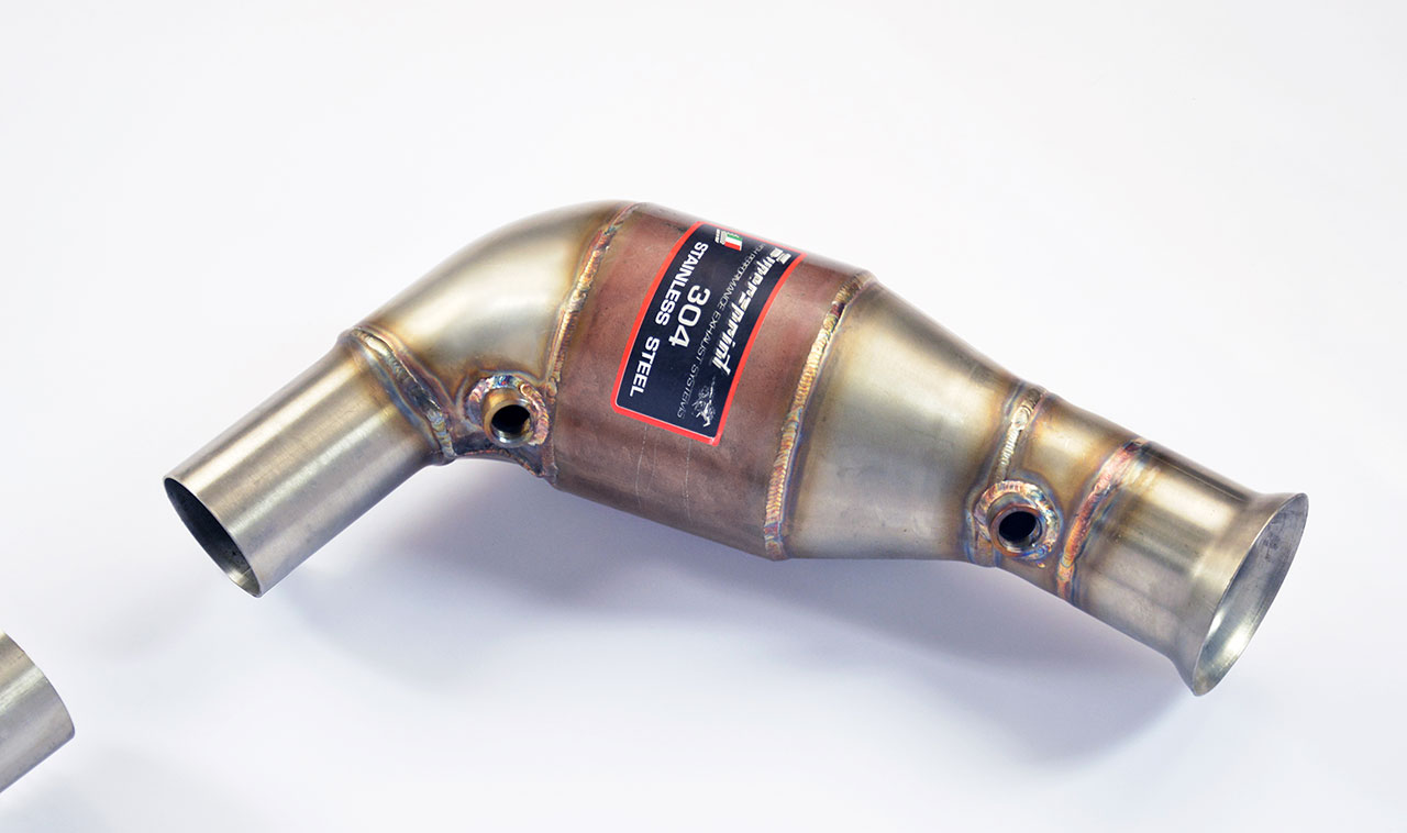 Metallic catalytic converter Right - Left WRC