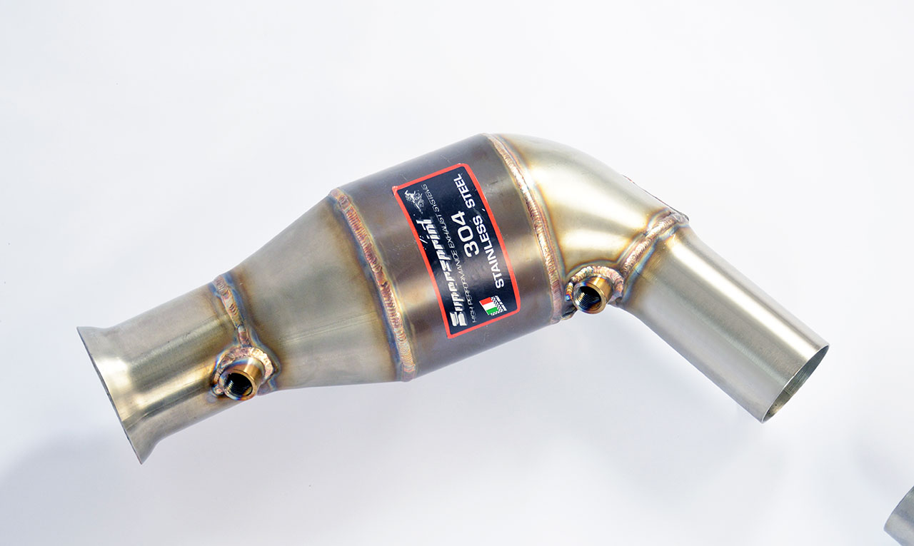 Metallic catalytic converter Right - Left WRC