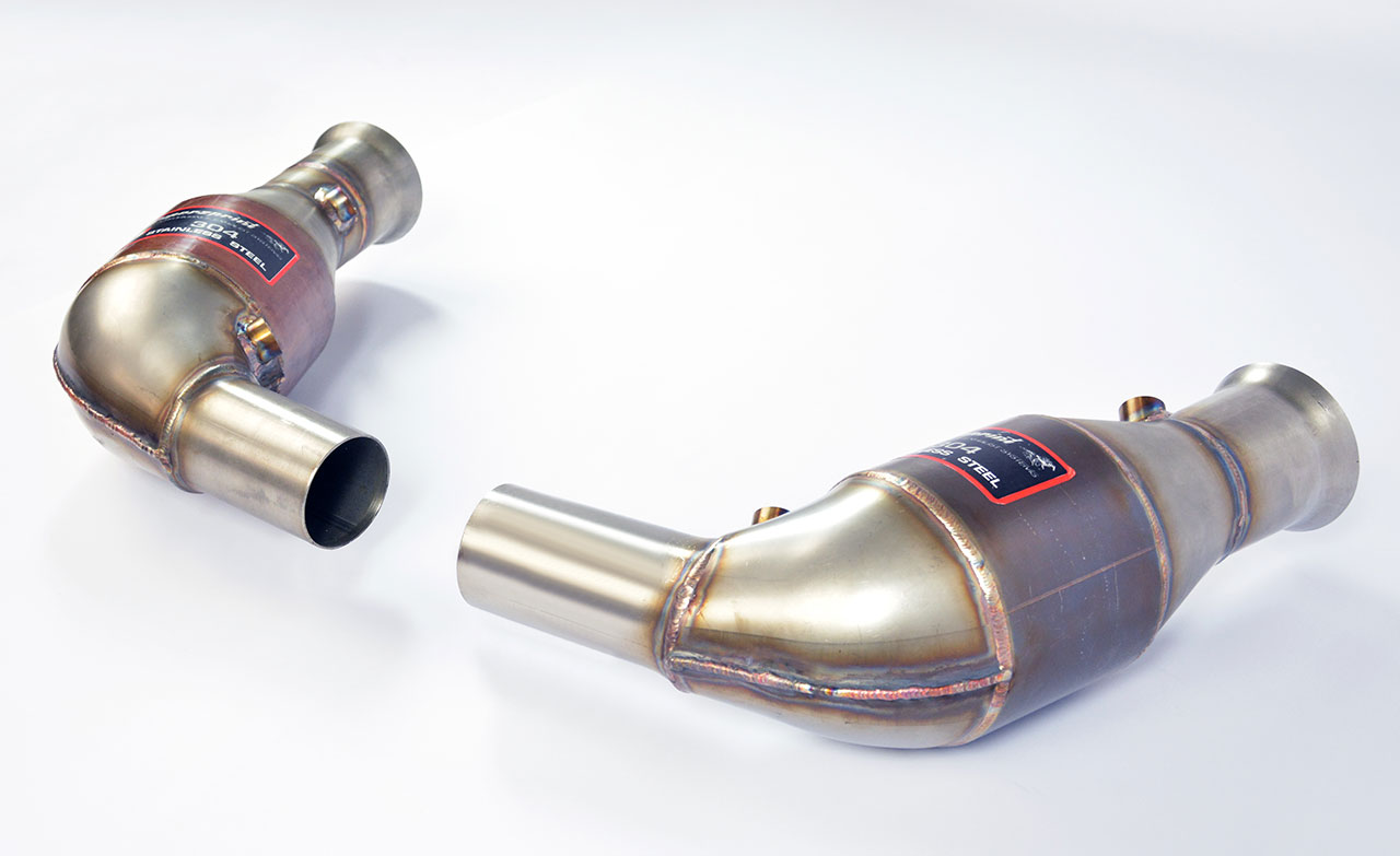 Metallic catalytic converter Right - Left WRC