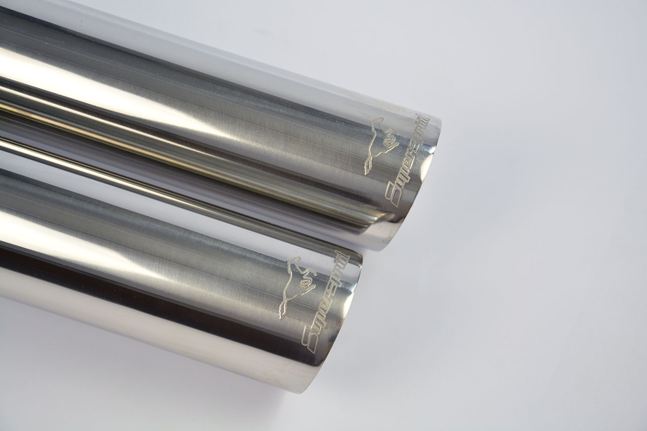 Rear exhaust Racing OO70 100% Stainless Steel