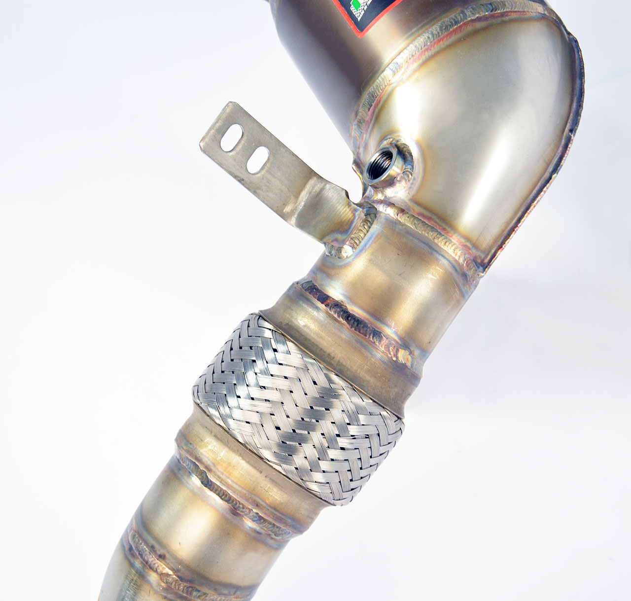 Turbo downpipe kit + Metallic catalytic Left (Replaces primary and secondary catalytics) Accepts the stock tertiary catalytics