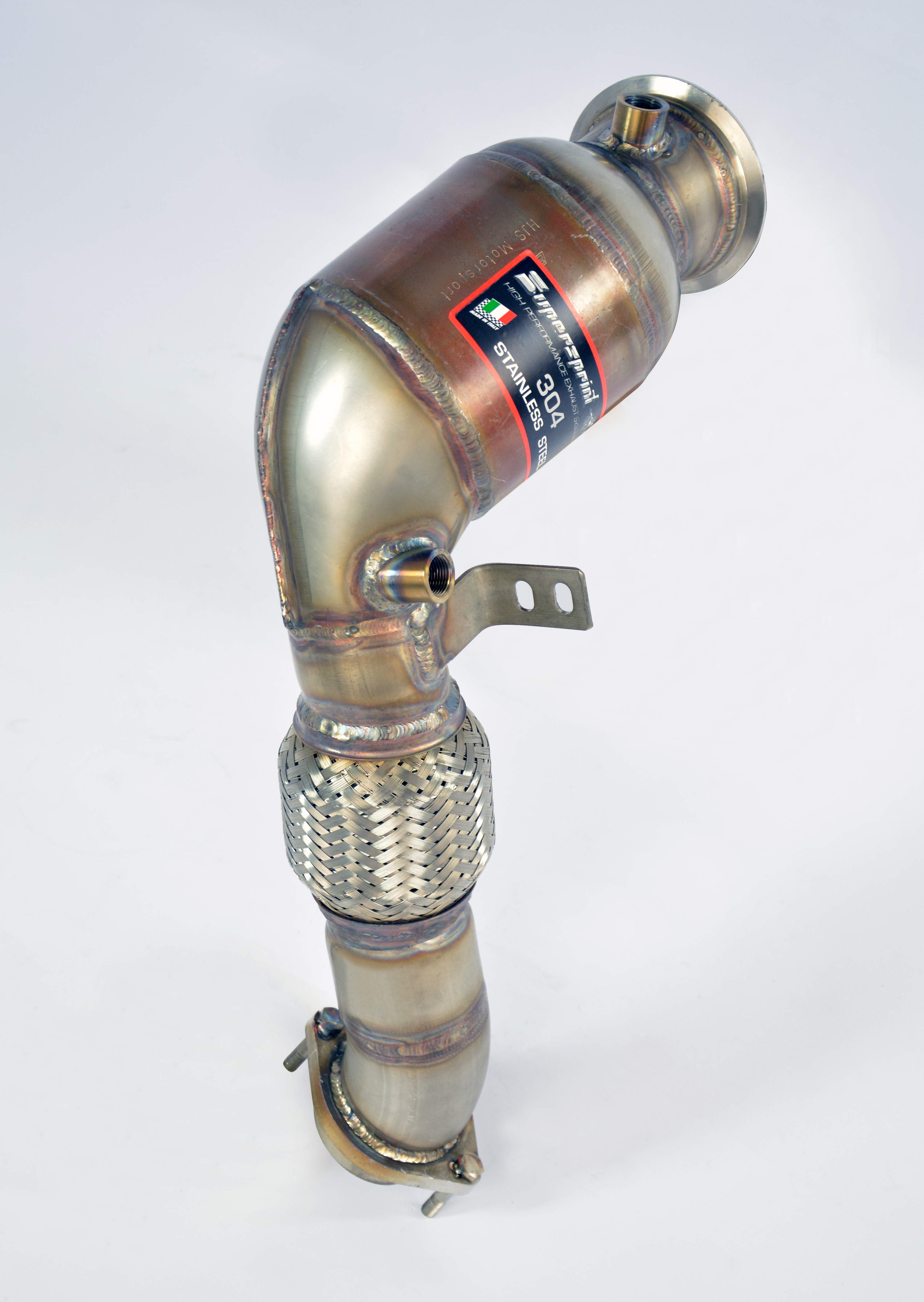 Turbo downpipe kit + Catalizador metalico derecho 