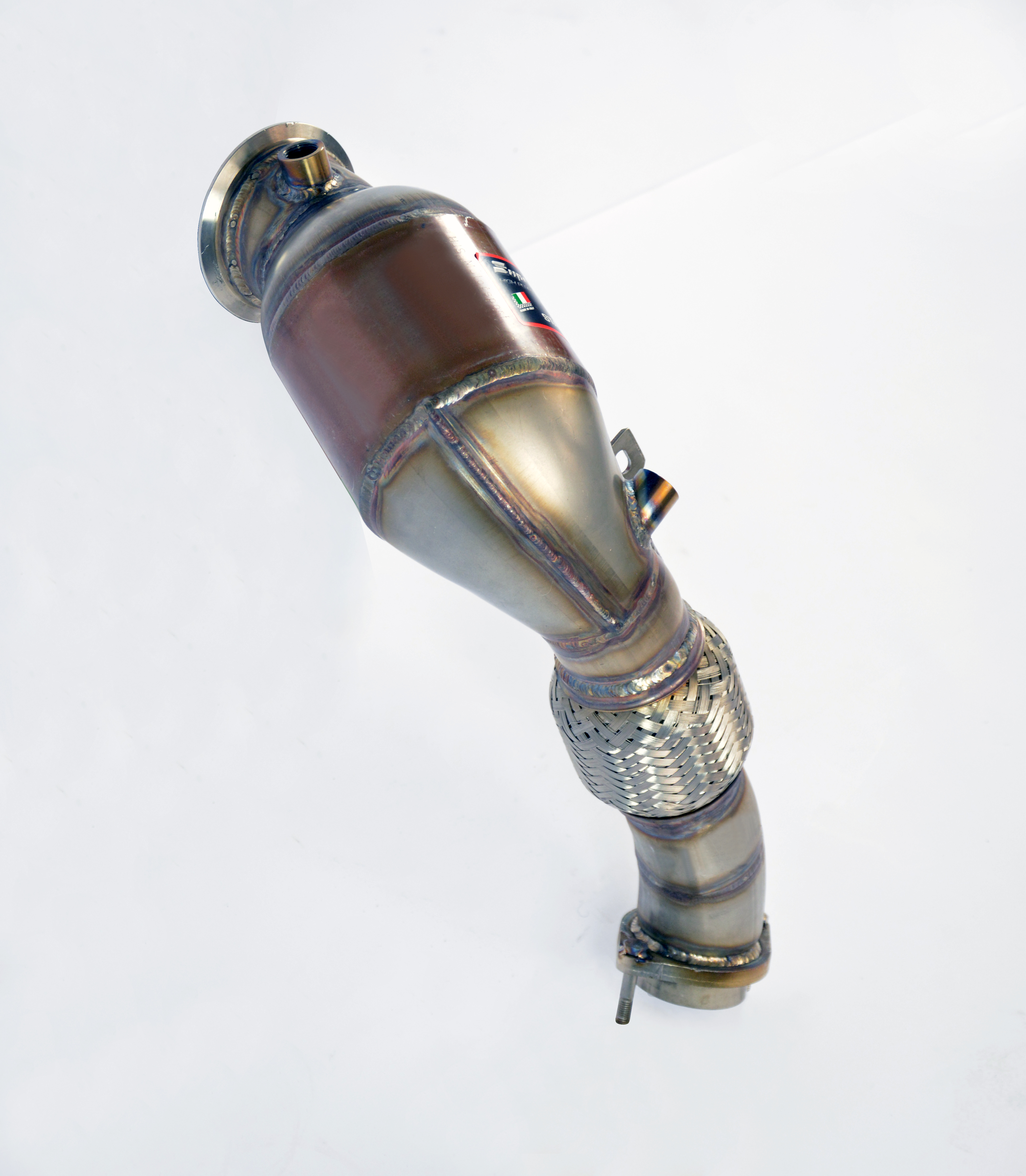 Kit tubo turbina + Catalizzatore metallico destro