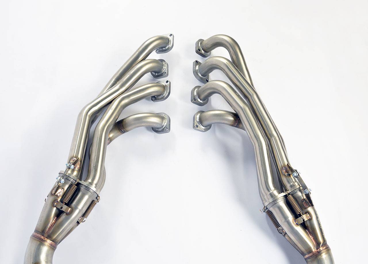Fächerkrümmer Rechts + Links (Left Hand Drive) (Supersprint Design Patent)