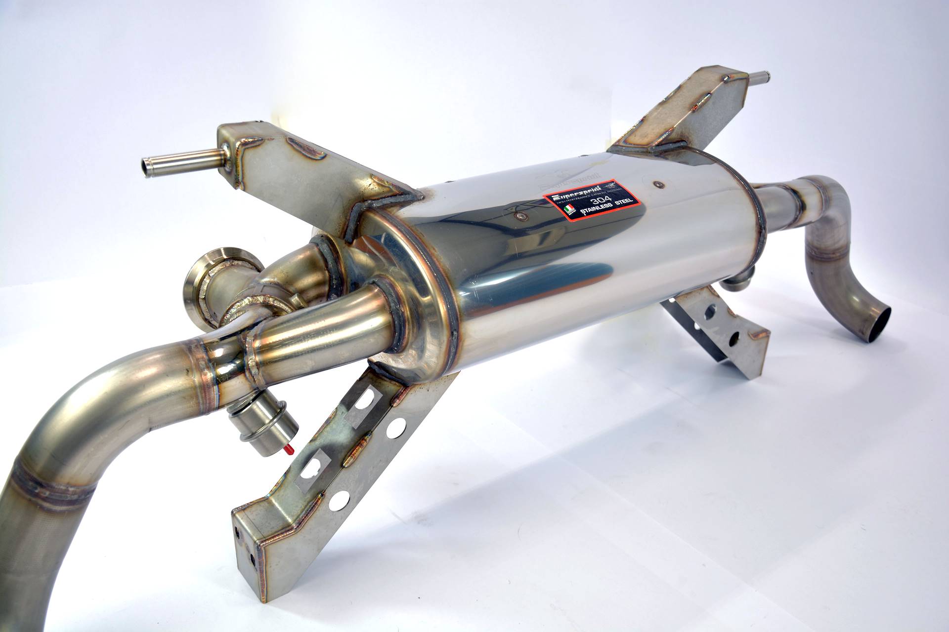 Rear exhaust with valves Right - Left (Deletes the stock, secondary catalytics - fits to the stock endpipes) <strong><span style=color:#ea0000;>-14,0 Kg</span></strong>