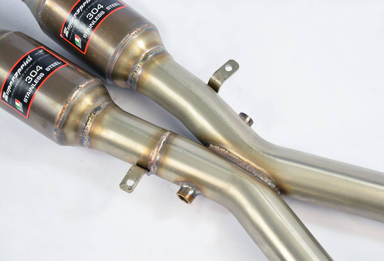Anteriore con catalizzatore metallico destro + sinistro