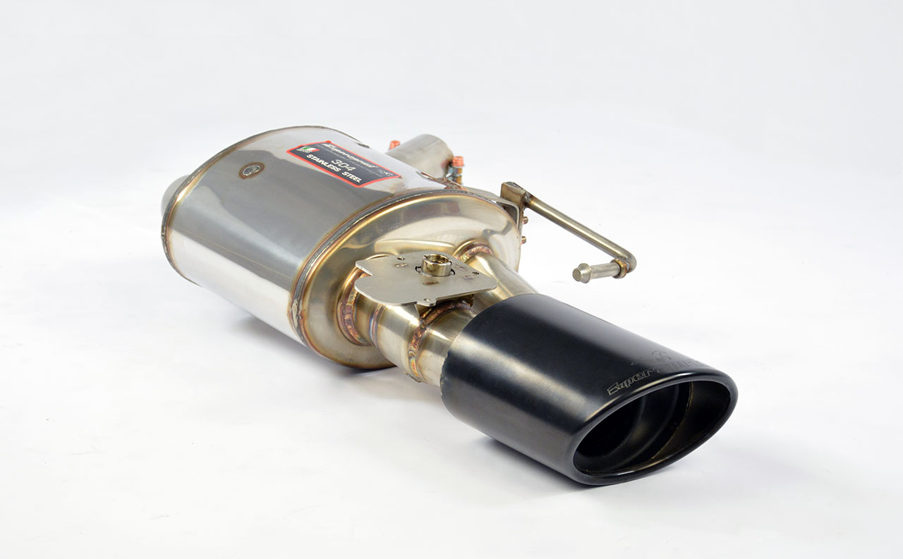 Silencieux arrière Gauche 150x105 avec valve