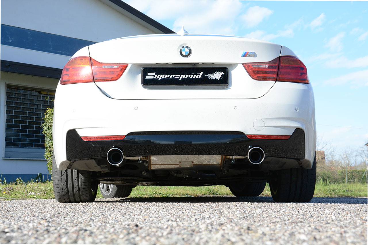 Connecting pipe + rear exhaust Right O100 - Left O100